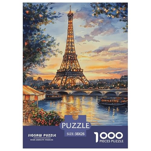 Eiffelturm Puzzles 1000 Teile Schwer Puzzle Spielzeug Pädagogisches Spiel Impossible Herausforderungsspielzeug Für Erwachsene Und Kinder Ab 12 Jahren 38x26cm/1000pcs Eiffelturm Puzzles 1000 Teile Schwer Puzzle Spielzeug Pädagogisches Spiel Impossible Herausforderungsspielzeug Für Erwachsene Und Kinder Ab 12 Jahren 38x26cm/1000pcs von NGGADIWEG