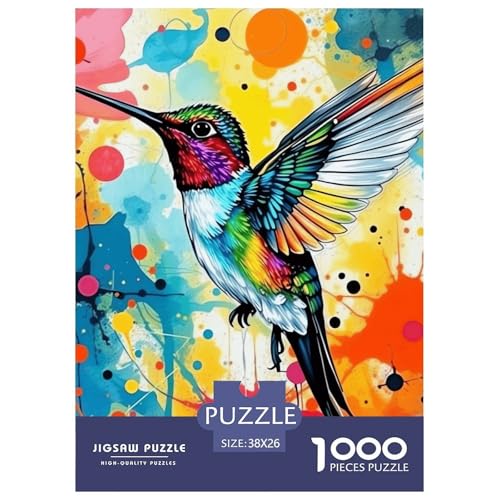 Farbenfroher Kolibrischmetterling Puzzle 1000-teilige Schwer Puzzle Spielzeug Lernspiel Impossible Herausforderung Spielzeug Für Erwachsene Kinder 38x26cm/1000pcs Farbenfroher Kolibrischmetterling Puzzle 1000-teilige Schwer Puzzle Spielzeug Lernspiel Impossible Herausforderung Spielzeug Für Erwachsene Kinder 38x26cm/1000pcs von NGGADIWEG