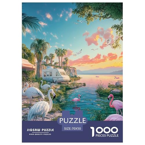 Flamingo Puzzle 1000-teilige Schwer Puzzle Spielzeug Pädagogisches Spiel Impossible Herausforderungsspielzeug Für Erwachsene Und Kinder in Bewährter 70x50cm/1000pcs Flamingo Puzzle 1000-teilige Schwer Puzzle Spielzeug Pädagogisches Spiel Impossible Herausforderungsspielzeug Für Erwachsene Und Kinder in Bewährter 70x50cm/1000pcs von NGGADIWEG