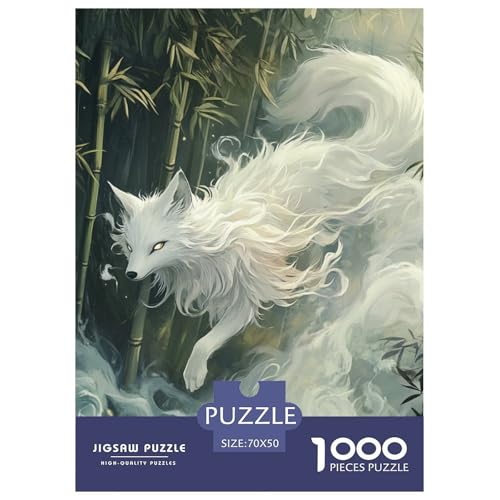 Fox Puzzles 1000 Teile Schwer Puzzle Spielzeug Pädagogisches Spiel Impossible Herausforderung Spielzeug Für Erwachsene Und Kinder Ab 14 Jahren 70x50cm/1000pcs von NGGADIWEG