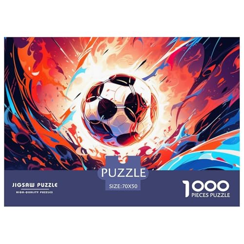 Fußball Puzzles 1000 Teile Schwer Puzzle Spielzeug Pädagogisches Spiel Impossible Herausforderung Spielzeug Für Erwachsene Kinder 70x50cm/1000pcs von NGGADIWEG