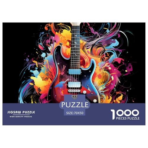 Gitarre Puzzle 1000 Teile Schwer Puzzle Spielzeug Pädagogisches Spiel Impossible Herausforderungsspielzeug Für Erwachsene Und Kinder Ab 14 Jahren 70x50cm/1000pcs Gitarre Puzzle 1000 Teile Schwer Puzzle Spielzeug Pädagogisches Spiel Impossible Herausforderungsspielzeug Für Erwachsene Und Kinder Ab 14 Jahren 70x50cm/1000pcs von NGGADIWEG