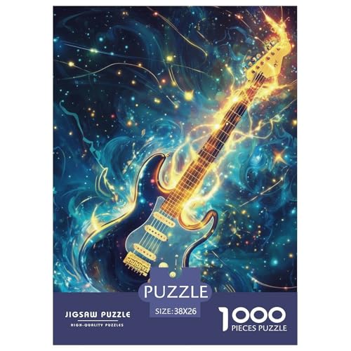 Gitarre Puzzle 1000-teilige Schwer Puzzle Spielzeug Pädagogisches Spiel Impossible Herausforderungsspielzeug Für Erwachsene Und Kinder in Bewährter 38x26cm/1000pcs Gitarre Puzzle 1000-teilige Schwer Puzzle Spielzeug Pädagogisches Spiel Impossible Herausforderungsspielzeug Für Erwachsene Und Kinder in Bewährter 38x26cm/1000pcs von NGGADIWEG