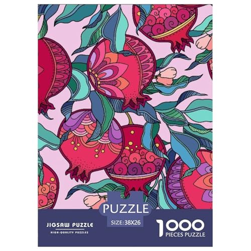 Granatapfelmuster Puzzle 1000-teilige Schwer Puzzle Spielzeug Lernspiel Impossible Herausforderungsspielzeug Für Erwachsene Und Kinder Ab 12 Jahren 38x26cm/1000pcs Granatapfelmuster Puzzle 1000-teilige Schwer Puzzle Spielzeug Lernspiel Impossible Herausforderungsspielzeug Für Erwachsene Und Kinder Ab 12 Jahren 38x26cm/1000pcs von NGGADIWEG