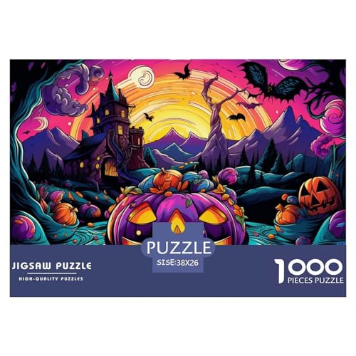 Halloween Kürbis Puzzle 1000 Teile Schwer Puzzle Spielzeug Pädagogisches Spiel Impossible Herausforderungsspielzeug Für Erwachsene Und Kinder in Bewährter 38x26cm/1000pcs Halloween Kürbis Puzzle 1000 Teile Schwer Puzzle Spielzeug Pädagogisches Spiel Impossible Herausforderungsspielzeug Für Erwachsene Und Kinder in Bewährter 38x26cm/1000pcs von NGGADIWEG