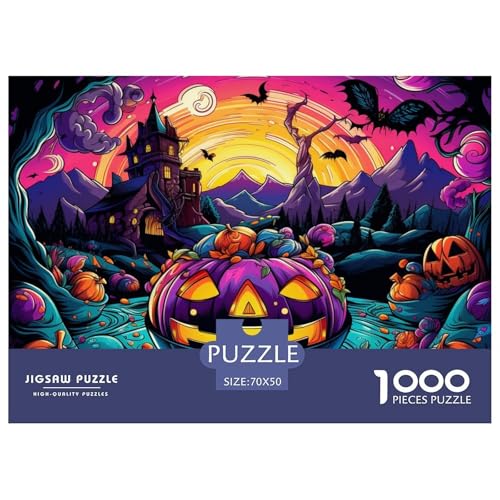 Halloween Kürbis Puzzle 1000-teilige Schwer Puzzle Spielzeug Lernspiel Impossible Herausforderung Spielzeug Für Erwachsene Kinder 70x50cm/1000pcs Halloween Kürbis Puzzle 1000-teilige Schwer Puzzle Spielzeug Lernspiel Impossible Herausforderung Spielzeug Für Erwachsene Kinder 70x50cm/1000pcs von NGGADIWEG