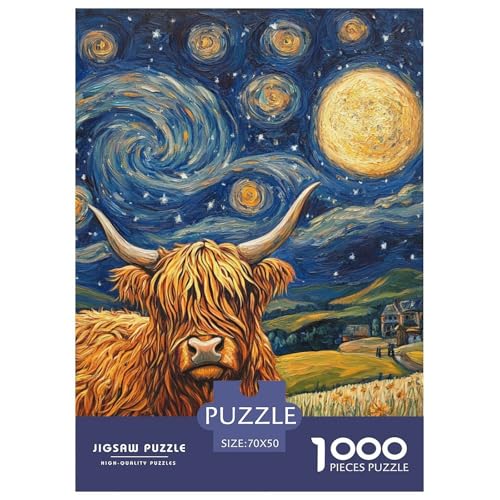 Highland Rinder Puzzle 1000 Teile Schwer Puzzle Spielzeug Lernspiel Impossible Herausforderung Spielzeug Für Erwachsene Und Kinder Ab 14 Jahren 70x50cm/1000pcs Highland Rinder Puzzle 1000 Teile Schwer Puzzle Spielzeug Lernspiel Impossible Herausforderung Spielzeug Für Erwachsene Und Kinder Ab 14 Jahren 70x50cm/1000pcs von NGGADIWEG