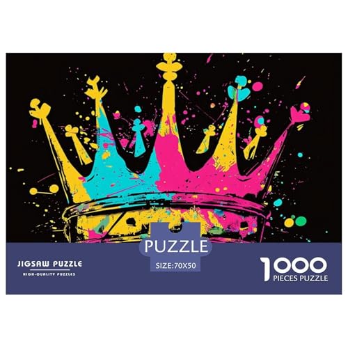 Hip Hop Crown Puzzle 1000-teilige Schwer Puzzle Spielzeug Pädagogisches Spiel Impossible Herausforderung Spielzeug Für Erwachsene Kinder 70x50cm/1000pcs Hip Hop Crown Puzzle 1000-teilige Schwer Puzzle Spielzeug Pädagogisches Spiel Impossible Herausforderung Spielzeug Für Erwachsene Kinder 70x50cm/1000pcs von NGGADIWEG