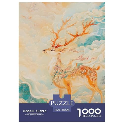 Hirsch Gott Puzzles 1000 Teile Schwer Puzzle Spielzeug Pädagogisches Spiel Impossible Herausforderungsspielzeug Für Erwachsene Und Kinder Ab 14 Jahren 38x26cm/1000pcs Hirsch Gott Puzzles 1000 Teile Schwer Puzzle Spielzeug Pädagogisches Spiel Impossible Herausforderungsspielzeug Für Erwachsene Und Kinder Ab 14 Jahren 38x26cm/1000pcs von NGGADIWEG