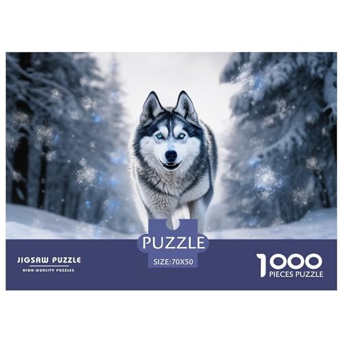 Husky Puzzle 1000 Teile Schwer Puzzle Spielzeug Lernspiel Impossible Herausforderung Spielzeug Für Erwachsene Kinder 70x50cm/1000pcs Husky Puzzle 1000 Teile Schwer Puzzle Spielzeug Lernspiel Impossible Herausforderung Spielzeug Für Erwachsene Kinder 70x50cm/1000pcs von NGGADIWEG