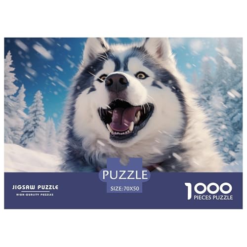 Husky Puzzle 1000-teilige Schwer Puzzle Spielzeug Pädagogisches Spiel Impossible Herausforderungsspielzeug Für Erwachsene Und Kinder Ab 12 Jahren 70x50cm/1000pcs Husky Puzzle 1000-teilige Schwer Puzzle Spielzeug Pädagogisches Spiel Impossible Herausforderungsspielzeug Für Erwachsene Und Kinder Ab 12 Jahren 70x50cm/1000pcs von NGGADIWEG