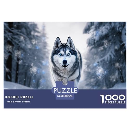 Husky Puzzles 1000 Teile Schwer Puzzle Spielzeug Lernspiel Impossible Herausforderung Spielzeug Für Erwachsene Und Kinder Ab 14 Jahren 38x26cm/1000pcs von NGGADIWEG