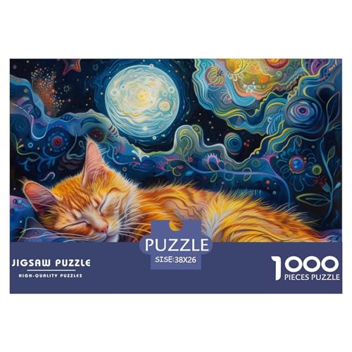 Kätzchen Puzzle 1000 Teile Schwer Puzzle Spielzeug Lernspiel Impossible Herausforderungsspielzeug Für Erwachsene Und Kinder Ab 14 Jahren 38x26cm/1000pcs von NGGADIWEG