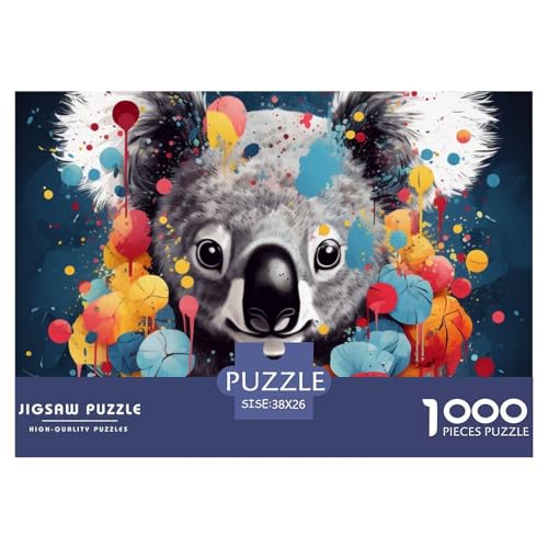 Koala Puzzles 1000 Teile Schwer Puzzle Spielzeug Lernspiel Impossible Herausforderung Spielzeug Für Erwachsene Und Kinder in Bewährter 38x26cm/1000pcs von NGGADIWEG