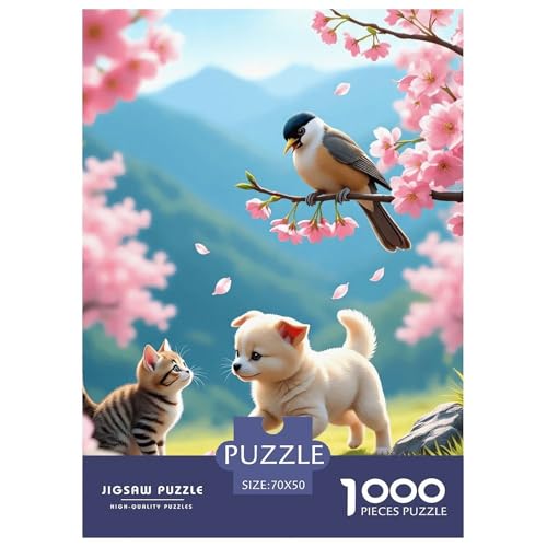Labrador Retriever Puzzles 1000 Teile Schwer Puzzle Spielzeug Lernspiel Impossible Herausforderungsspielzeug Für Erwachsene Kinder 70x50cm/1000pcs von NGGADIWEG
