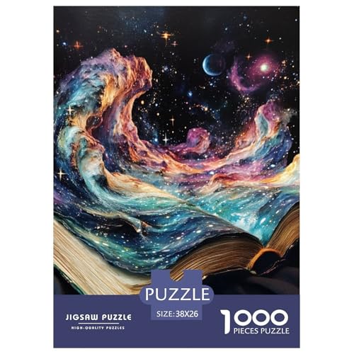 Magische Bücher Puzzle 1000-teilige Schwer Puzzle Spielzeug Lernspiel Impossible Herausforderungsspielzeug Für Erwachsene Und Kinder in Bewährter 38x26cm/1000pcs von NGGADIWEG