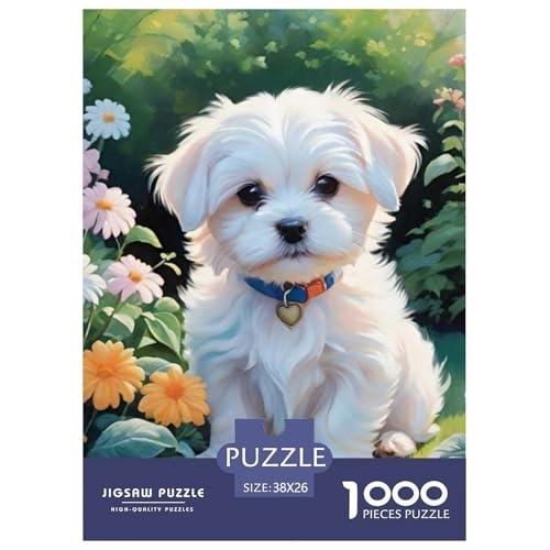 Malteser Hund Puzzles 1000 Teile Schwer Puzzle Spielzeug Lernspiel Impossible Herausforderung Spielzeug Für Erwachsene Kinder 38x26cm/1000pcs Malteser Hund Puzzles 1000 Teile Schwer Puzzle Spielzeug Lernspiel Impossible Herausforderung Spielzeug Für Erwachsene Kinder 38x26cm/1000pcs von NGGADIWEG