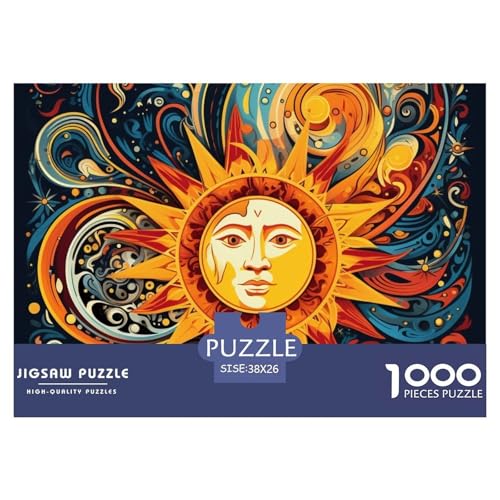 Mandala Puzzle 1000-teilige Schwer Puzzle Spielzeug Pädagogisches Spiel Impossible Herausforderung Spielzeug Für Erwachsene Kinder 38x26cm/1000pcs von NGGADIWEG