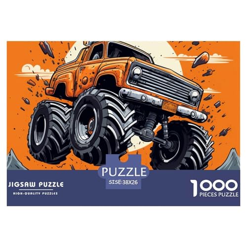 Monster Truck Ultra Truck Puzzles 1000 Teile Schwer Puzzle Spielzeug Pädagogisches Spiel Impossible Herausforderung Spielzeug Für Erwachsene Und Kinder in Bewährter 38x26cm/1000pcs von NGGADIWEG