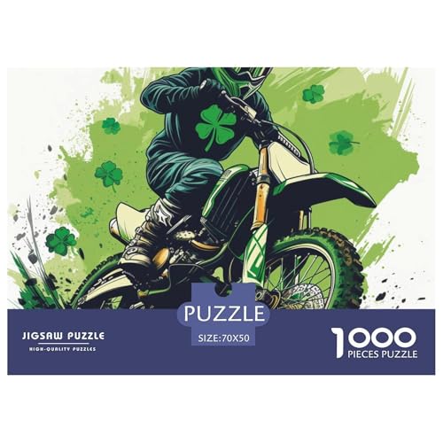 Motorrad Puzzles 1000-teilige Schwer Puzzle Spielzeug Lernspiel Impossible Herausforderungsspielzeug Für Erwachsene Und Kinder in Bewährter 70x50cm/1000pcs von NGGADIWEG