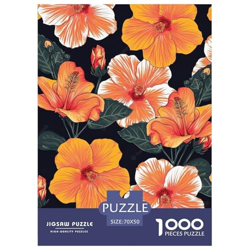 Orange Hibiskusblüten Puzzle 1000 Teile Schwer Puzzle Spielzeug Pädagogisches Spiel Impossible Herausforderungsspielzeug Für Erwachsene Kinder 70x50cm/1000pcs Orange Hibiskusblüten Puzzle 1000 Teile Schwer Puzzle Spielzeug Pädagogisches Spiel Impossible Herausforderungsspielzeug Für Erwachsene Kinder 70x50cm/1000pcs von NGGADIWEG