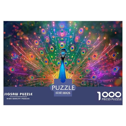 Pfauen Puzzle 1000 Teile Schwer Puzzle Spielzeug Pädagogisches Spiel Impossible Herausforderungsspielzeug Für Erwachsene Und Kinder Ab 12 Jahren 38x26cm/1000pcs Pfauen Puzzle 1000 Teile Schwer Puzzle Spielzeug Pädagogisches Spiel Impossible Herausforderungsspielzeug Für Erwachsene Und Kinder Ab 12 Jahren 38x26cm/1000pcs von NGGADIWEG