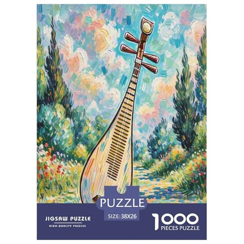 Pipa Puzzle 1000-teilige Schwer Puzzle Spielzeug Lernspiel Impossible Herausforderungsspielzeug Für Erwachsene Kinder 38x26cm/1000pcs von NGGADIWEG