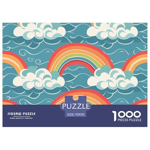 Regenbogen Puzzle 1000 Teile Schwer Puzzle Spielzeug Pädagogisches Spiel Impossible Herausforderungsspielzeug Für Erwachsene Und Kinder Ab 12 Jahren 70x50cm/1000pcs Regenbogen Puzzle 1000 Teile Schwer Puzzle Spielzeug Pädagogisches Spiel Impossible Herausforderungsspielzeug Für Erwachsene Und Kinder Ab 12 Jahren 70x50cm/1000pcs von NGGADIWEG