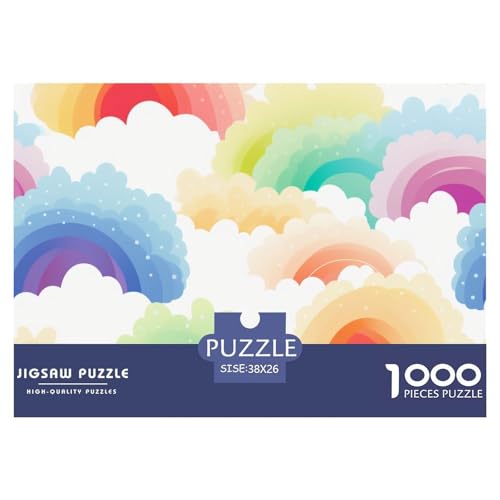 Regenbogen Puzzle 1000-teilige Schwer Puzzle Spielzeug Pädagogisches Spiel Impossible Herausforderungsspielzeug Für Erwachsene Und Kinder Ab 14 Jahren 38x26cm/1000pcs Regenbogen Puzzle 1000-teilige Schwer Puzzle Spielzeug Pädagogisches Spiel Impossible Herausforderungsspielzeug Für Erwachsene Und Kinder Ab 14 Jahren 38x26cm/1000pcs von NGGADIWEG