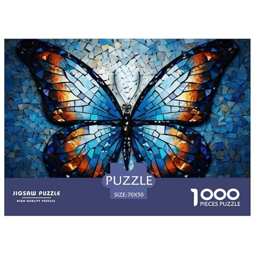 Schmetterling Puzzle 1000-teilige Schwer Puzzle Spielzeug Pädagogisches Spiel Impossible Herausforderungsspielzeug Für Erwachsene Und Kinder Ab 14 Jahren 70x50cm/1000pcs Schmetterling Puzzle 1000-teilige Schwer Puzzle Spielzeug Pädagogisches Spiel Impossible Herausforderungsspielzeug Für Erwachsene Und Kinder Ab 14 Jahren 70x50cm/1000pcs von NGGADIWEG