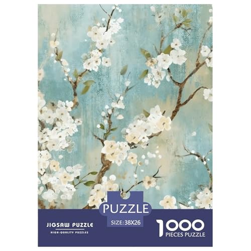 Schöne Blumen Puzzle 1000 Teile Schwer Puzzle Spielzeug Lernspiel Impossible Herausforderung Spielzeug Für Erwachsene Kinder 38x26cm/1000pcs von NGGADIWEG