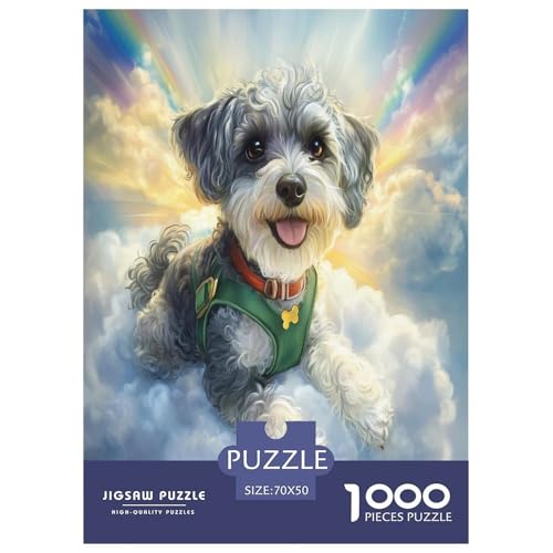 Shih Tzu Puzzle 1000 Teile Schwer Puzzle Spielzeug Pädagogisches Spiel Impossible Herausforderungsspielzeug Für Erwachsene Und Kinder Ab 14 Jahren 70x50cm/1000pcs von NGGADIWEG