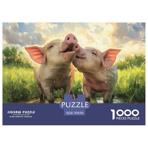 Tiere Puzzle 1000-teilige Schwer Puzzle Spielzeug Pädagogisches Spiel Impossible Herausforderung Spielzeug Für Erwachsene Und Kinder Ab 14 Jahren 70x50cm/1000pcs von NGGADIWEG