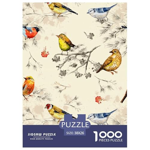 Vögel Zweige Blumen Puzzle 1000-teilige Schwer Puzzle Spielzeug Lernspiel Impossible Herausforderungsspielzeug Für Erwachsene Und Kinder in Bewährter 38x26cm/1000pcs Vögel Zweige Blumen Puzzle 1000-teilige Schwer Puzzle Spielzeug Lernspiel Impossible Herausforderungsspielzeug Für Erwachsene Und Kinder in Bewährter 38x26cm/1000pcs von NGGADIWEG