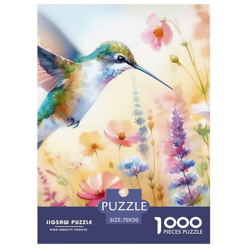 Vogelzweigblume Puzzles 1000-teilige Schwer Puzzle Spielzeug Lernspiel Impossible Herausforderungsspielzeug Für Erwachsene Kinder 70x50cm/1000pcs von NGGADIWEG