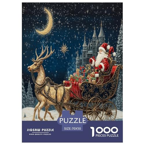 Weihnachtsmann Puzzle 1000 Teile Schwer Puzzle Spielzeug Lernspiel Impossible Herausforderungsspielzeug Für Erwachsene Und Kinder Ab 14 Jahren 70x50cm/1000pcs Weihnachtsmann Puzzle 1000 Teile Schwer Puzzle Spielzeug Lernspiel Impossible Herausforderungsspielzeug Für Erwachsene Und Kinder Ab 14 Jahren 70x50cm/1000pcs von NGGADIWEG