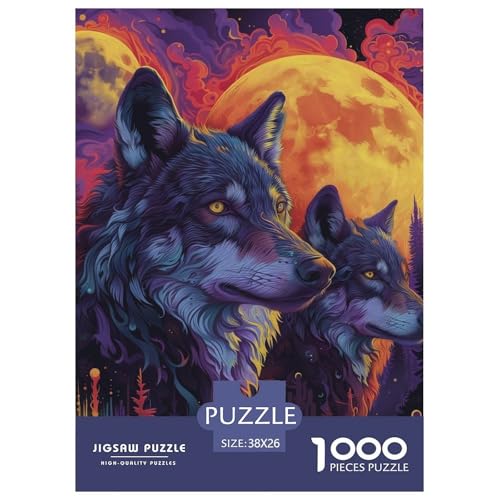 Wölfe im Mondlicht Puzzle 1000 Teile Schwer Puzzle Spielzeug Lernspiel Impossible Herausforderung Spielzeug Für Erwachsene Kinder 38x26cm/1000pcs Wölfe im Mondlicht Puzzle 1000 Teile Schwer Puzzle Spielzeug Lernspiel Impossible Herausforderung Spielzeug Für Erwachsene Kinder 38x26cm/1000pcs von NGGADIWEG
