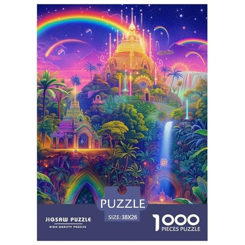 Wunderland Puzzle 1000 Teile Schwer Puzzle Spielzeug Pädagogisches Spiel Impossible Herausforderung Spielzeug Für Erwachsene Und Kinder in Bewährter 38x26cm/1000pcs von NGGADIWEG