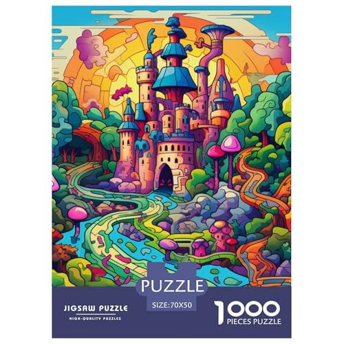 Wunderland Puzzle 1000-teilige Schwer Puzzle Spielzeug Lernspiel Impossible Herausforderung Spielzeug Für Erwachsene Und Kinder Ab 12 Jahren 70x50cm/1000pcs von NGGADIWEG