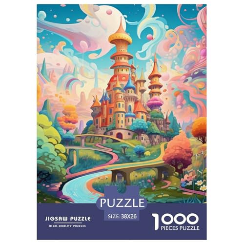 Wunderland Puzzles 1000 Teile Schwer Puzzle Spielzeug Lernspiel Impossible Herausforderungsspielzeug Für Erwachsene Und Kinder Ab 12 Jahren 38x26cm/1000pcs von NGGADIWEG
