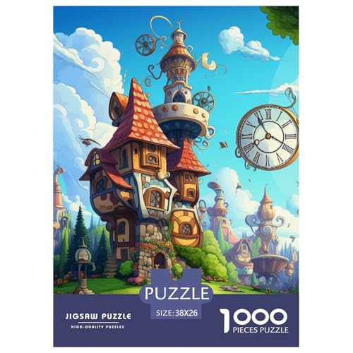 Wunderland Puzzles 1000 Teile Schwer Puzzle Spielzeug Pädagogisches Spiel Impossible Herausforderung Spielzeug Für Erwachsene Und Kinder Ab 12 Jahren 38x26cm/1000pcs von NGGADIWEG