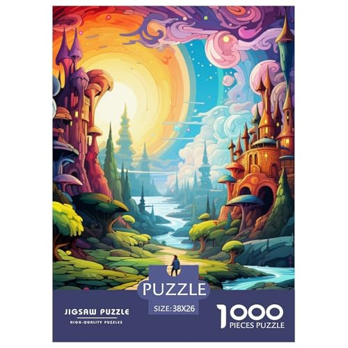 Wunderland Puzzles 1000-teilige Schwer Puzzle Spielzeug Lernspiel Impossible Herausforderungsspielzeug Für Erwachsene Und Kinder in Bewährter 38x26cm/1000pcs von NGGADIWEG