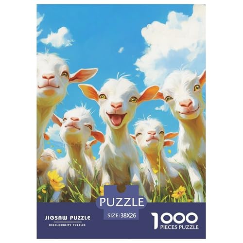 Ziege Puzzle 1000 Teile Schwer Puzzle Spielzeug Pädagogisches Spiel Impossible Herausforderung Spielzeug Für Erwachsene Und Kinder Ab 12 Jahren 38x26cm/1000pcs Ziege Puzzle 1000 Teile Schwer Puzzle Spielzeug Pädagogisches Spiel Impossible Herausforderung Spielzeug Für Erwachsene Und Kinder Ab 12 Jahren 38x26cm/1000pcs von NGGADIWEG