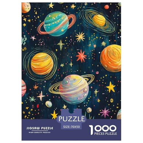 kosmische Galaxie Puzzles 1000 Teile Schwer Puzzle Spielzeug Pädagogisches Spiel Impossible Herausforderung Spielzeug Für Erwachsene Kinder 70x50cm/1000pcs von NGGADIWEG