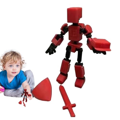 Gemeinsam bewegliche Actionfiguren,Mehrgelenkige bewegliche Puppe, 3D-gedruckte Multi-Artikuläre Actionfiguren, Körperaktivitätsroboter, Schreibtischroboterspielzeug, bewegliches Spielzeug mit mehrere von NGUMMS