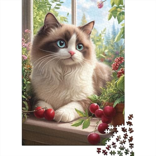 Ragdoll Puzzle 1000 Teile Schwer Puzzle Spielzeug Lernspiel Impossible Herausforderungsspielzeug Für Erwachsene Und Kinder in Bewährter 1000pcs (75x50cm) von NGXZBDIRT