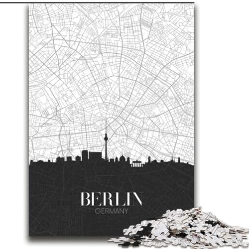 1000-teiliges Puzzle für Erwachsene und Jugendliche, Berlin, anspruchsvolles Spiel und Familienspiel, Wichtelgeschenke (38x52cm), 1000 Teile von NGZITNFXL