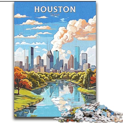 1000-teiliges Puzzle für Jugendliche und Erwachsene,Houston,Texas,Reisespaß für die ganze Familie,Aktivitäten zu Hause,Geburtstagsgeschenk,Reisegeschenke,für Kinder und Jugendliche ab 14 Jahren 1000-teiliges Puzzle für Jugendliche und Erwachsene,Houston,Texas,Reisespaß für die ganze Familie,Aktivitäten zu Hause,Geburtstagsgeschenk,Reisegeschenke,für Kinder und Jugendliche ab 14 Jahren von NGZITNFXL