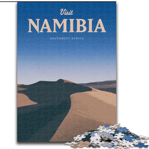 1000-teiliges Puzzle für Jugendliche und Erwachsene Besuchen Sie Namibia Familienspaß Aktivitäten zu Hause, Geburtstagsgeschenk, Reisegeschenk, für Kinder ab 14 Jahren (38x26cm), 1000 Teile von NGZITNFXL