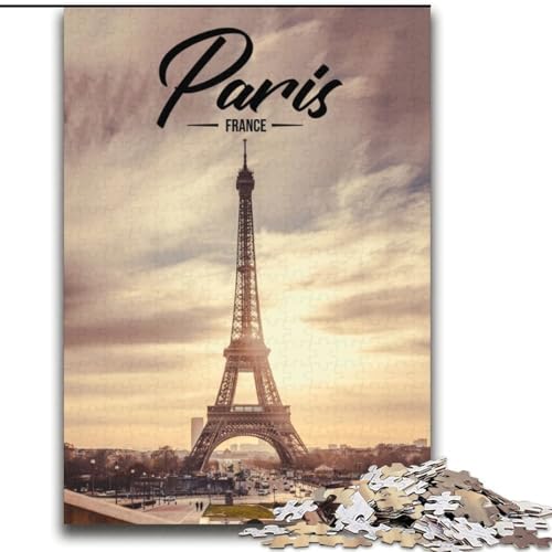 Puzzle 1000 Teile für Erwachsene, Paris, Familienspiel, Stressabbau, schwierige Herausforderung, Künstlersammlung, Bildende Kunst (38x52cm), 1000 Teile von NGZITNFXL